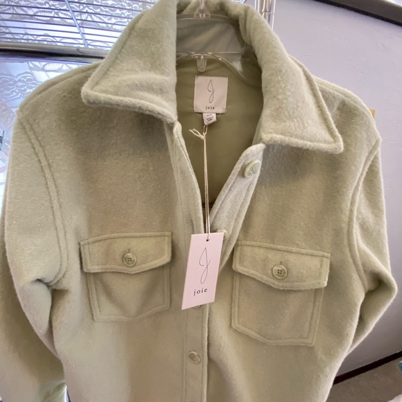 Joie | Green Button Up Shirt Jacket NWT - Picture 3 of 7